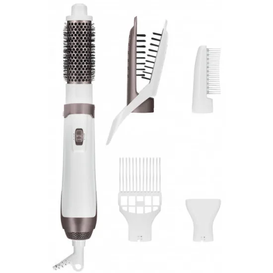 Uscător de păr-perie Rowenta CF7830, 1200 W, White/Pink