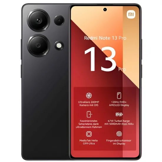 Smartphone Xiaomi Redmi Note 13 Pro 4G 8Gb/256Gb Midnight Black