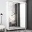 Шкаф купе Mobildor Aron P (140x210) зеркальные раздвижные двери, White