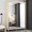 Шкаф купе Mobildor Aron P, 160x240x60 cm, зеркальные двери, Сонома