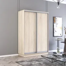 Шкаф купе Mobildor Fox (110x210) раздвижные двери из ДСП, Sonoma Шкаф купе Mobildor Fox (110x210) раздвижные двери из ДСП, Sonoma