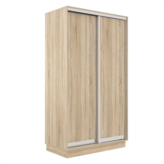 Dulap-cupeu Mobildor Fox, 140x210x60 cm, uși PAL, Sonoma