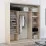Dulap-cupeu Mobildor Fox, 210x200x60 cm, uși PAL, Sonoma