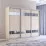 Шкаф купе Mobildor Fox, 270x240x60 cm, двери ДСП с зеркальными элементами, Сонома