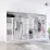 Dulap-cupeu Mobildor Fox, 370x240x60 cm, uși PAL, Alb
