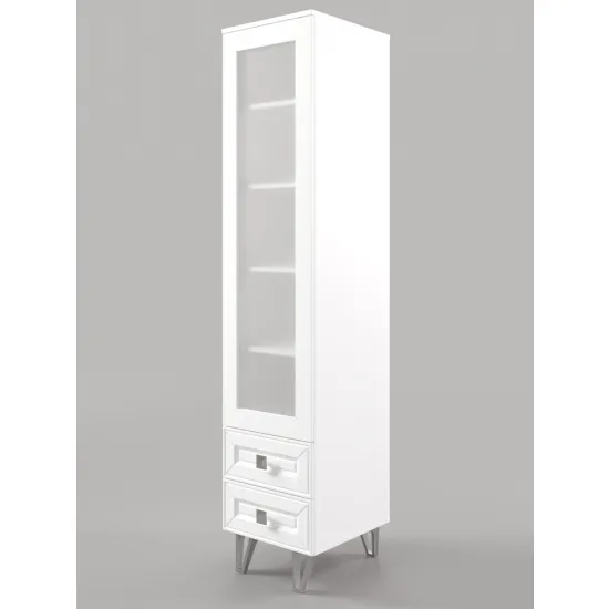 Пенал витрина ML-Mobila Мира N5 (45 см), Белый