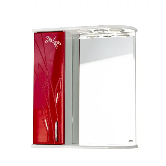 Dulap cu oglindÄ? Mashtab Stuff (60 cm), Red/White