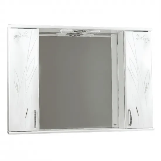 Dulap cu oglindă Mashtab Stuff (100 cm), White