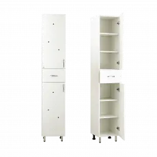 Dulap penal Mashtab Cristal (35 cm) cu sertar, White Dulap penal Mashtab Cristal (35 cm) cu sertar, White