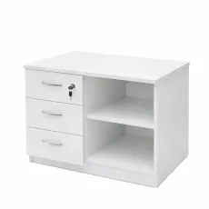 Tumbă Mashtab pentru imprimantă cu 3 sertare, Alb