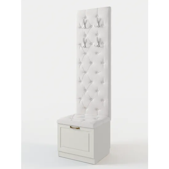 Cuier cu suport de pantofi ML-Mobila Liverpool 35 Ivory