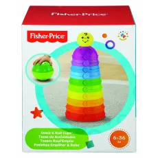 Mattel W4472 Fisher Price пирамида из чашек Mattel W4472 Fisher Price пирамида из чашек