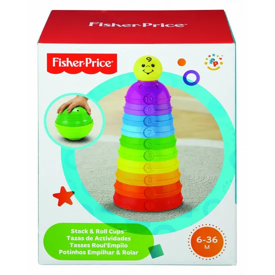 Mattel W4472 Fisher Price пирамида из чашек