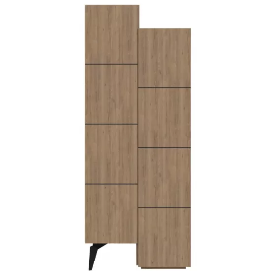 Шкаф Showdeko Stair, 62.2x37.4x156 см, Oak