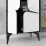 Dulap Showdeko Spark, 60x35.6x151 cm, White/Black Marble