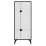 Dulap Showdeko Spark, 60x35.6x151 cm, White/Black Marble