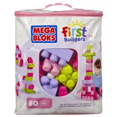 Mattel DCH54 Set Mega Bloks - primul constructor - seria "First Builders" Roz 60 piese Mattel DCH54 Set Mega Bloks - primul constructor - seria "First Builders" Roz 60 piese