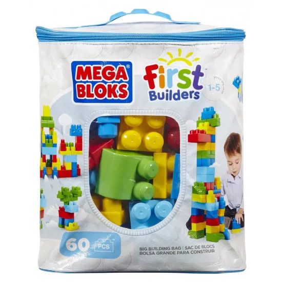 Mattel DCH55 Набор Mega Bloks - первый строитель - серия "First Builders" 60 деталей