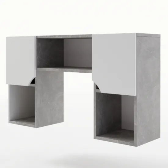 Надставка стола ML-Mobila Юниор 16, Ателье светлый / белый