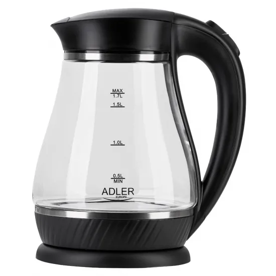 Fierbător electric Adler AD1274 Black (1.7 l/2200 W)