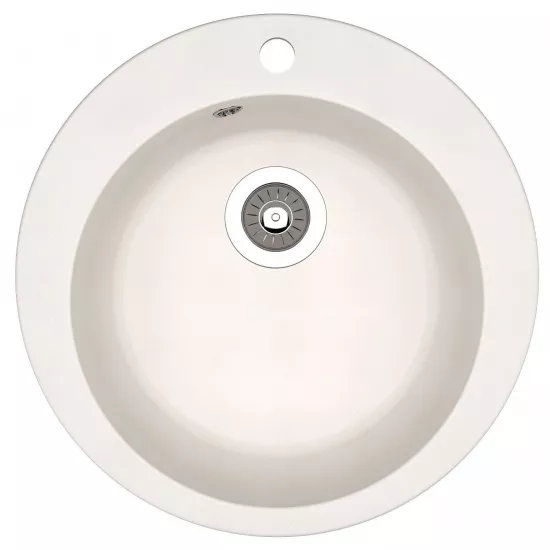 Chiuvetă de bucătărie Dr.Gans Gala,510x510 mm, Alb (VOR56674)