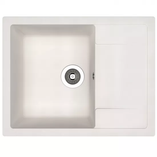 Chiuvetă de bucătărie Dr.Gans Tehno,650х510х217 mm, Alb (VOR57027)