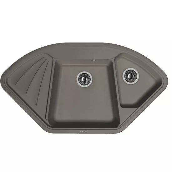 Chiuvetă de bucătărie Florentina Capri 1060x575 mm, Negru (VOR56791)