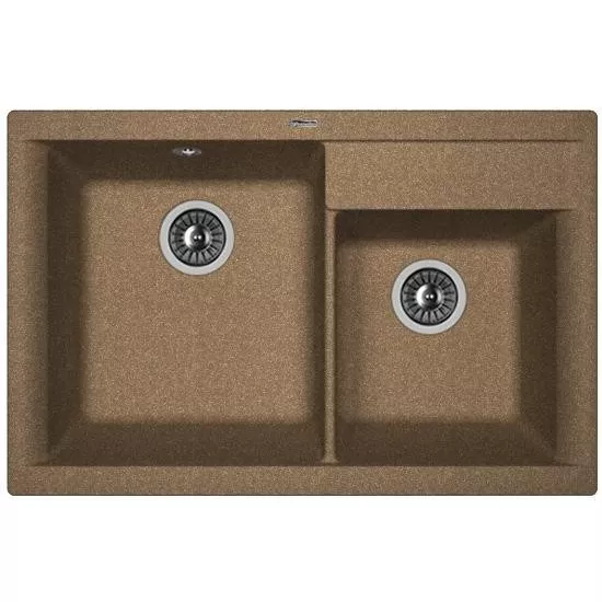 Chiuvetă de bucătărie Florentina Kassi 780x510 mm, Cafeniu (VOR56794)
