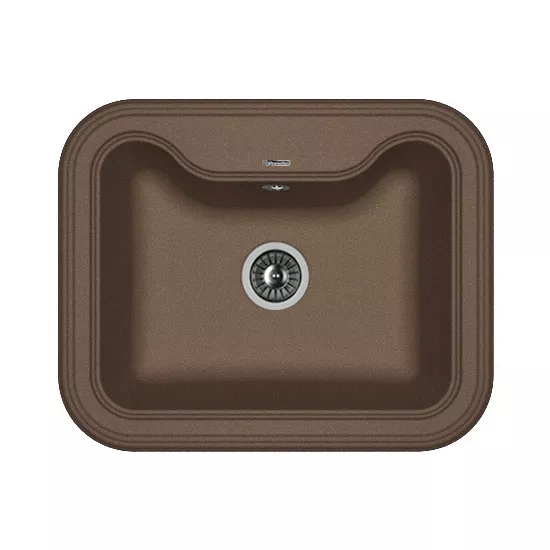 Chiuvetă de bucătărie Florentina Krit 630x510 mm, Cafeniu (VOR56805)
