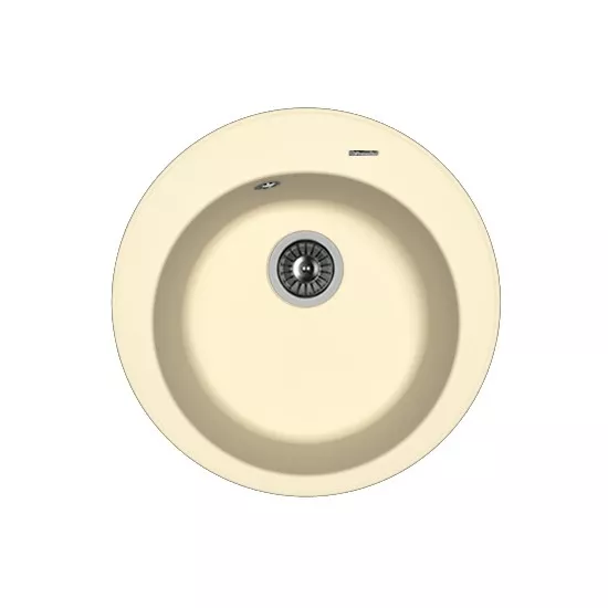 Chiuvetă de bucătărie Florentina Nikosia 510x510 mm, Sampanie (VOR56824)