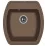 Chiuvetă de bucătărie Florentina Nire 480x510 mm, Cafeniu (VOR56828)