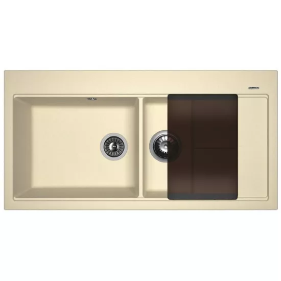Chiuvetă de bucătărie Florentina Rossana 1000x510 mm, Sampanie (VOR56841)