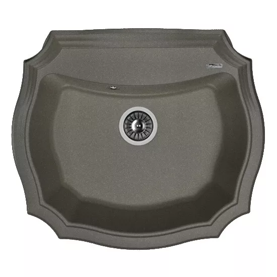 Chiuvetă de bucătărie Florentina Emiliya 640x550 mm, Negru (VOR56854)