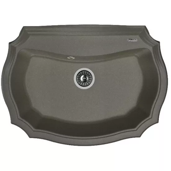 Chiuvetă de bucătărie Florentina Emiliya 770x550 mm, Negru (VOR56858)