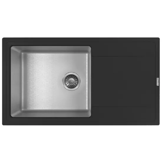 Chiuvetă de bucătărie Florentina Combi 860,,860x480 mm, Antracit (VOR57301)