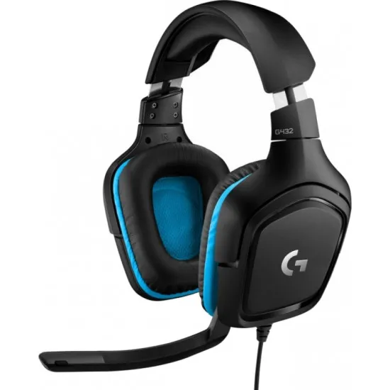 Căşti Logitech G432 Black/Blue
