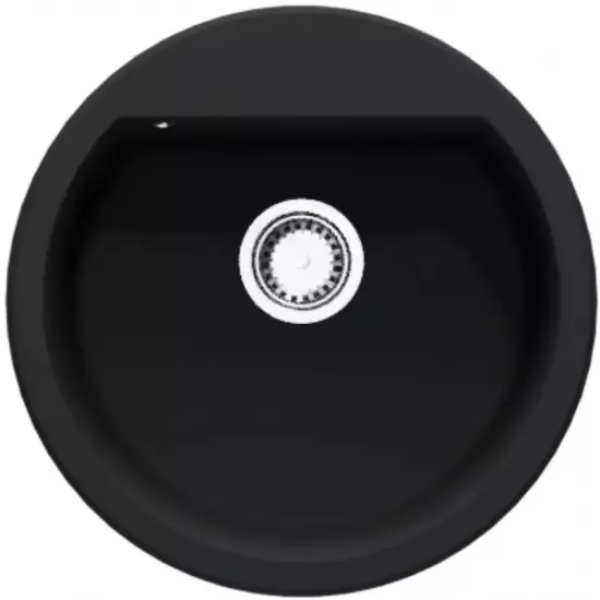 Chiuvetă de bucătărie SanDonna Lena, 510x510 mm, Negru Metalic (VOR57943)