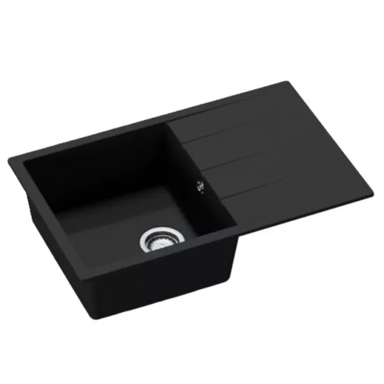 Chiuvetă de bucătărie SanDonna Paullina,790х500 mm, Negru Metalic (VOR57947)