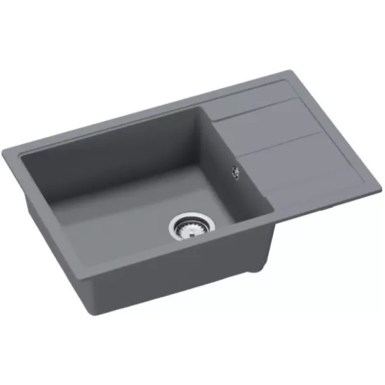 Chiuvetă de bucătărie SanDonna Ewelina 780,780х500 mm, Titan (VOR58048)