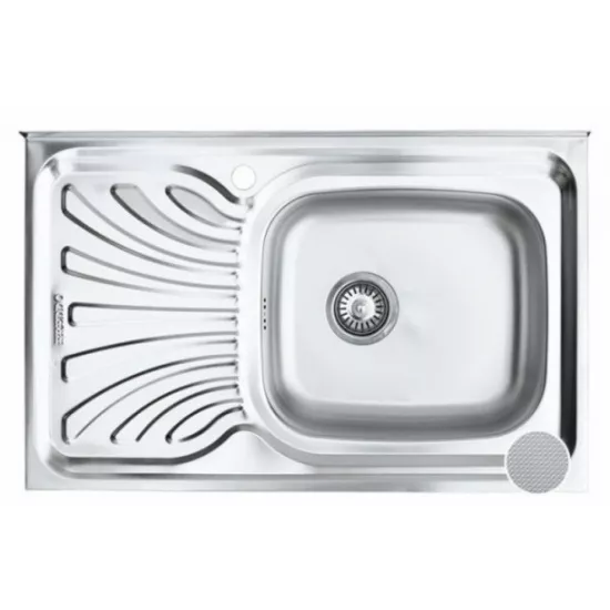 Chiuvetă de bucătărie Freddo SN7001D, 800х500 mm, inox