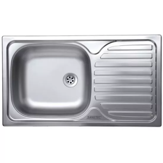 Chiuvetă de bucătărie Sanitec C403S, 760х435 mm, inox
