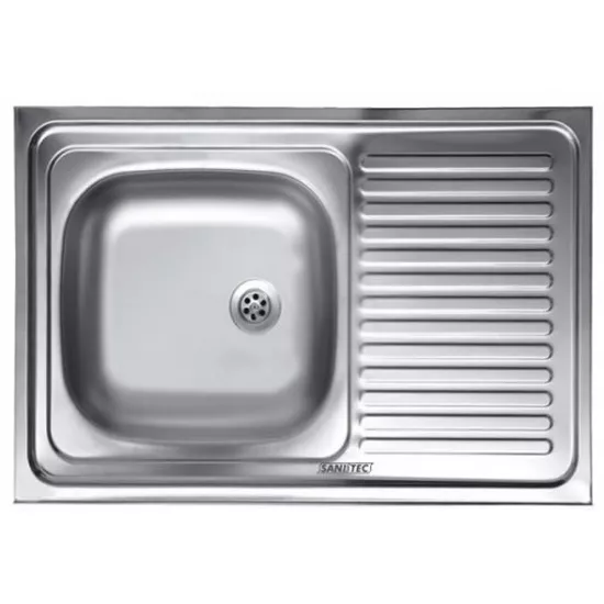 Chiuvetă de bucătărie Sanitec S416S, 800х500 mm, inox
