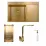 Мойка кухонная SanDonna HD7850 780х500 мм, Золотой + Смеситель Sandonna Nera Gold (VOR58147)