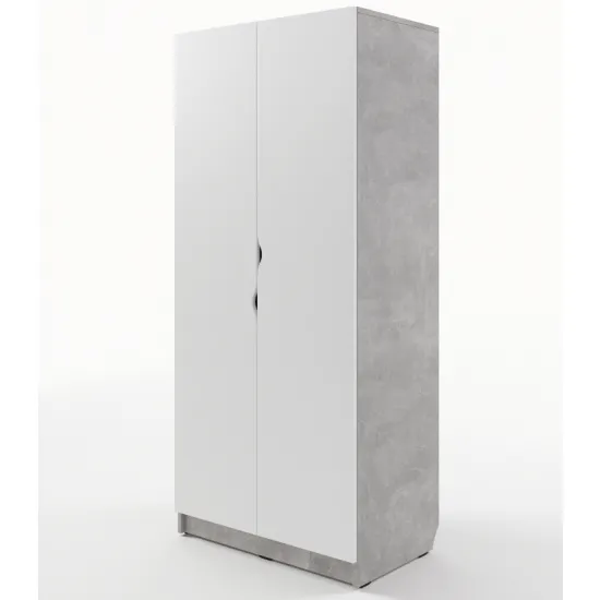 Dulap ML-Mobila Junior 18 (80 cm), Atelier deschis/ Alb