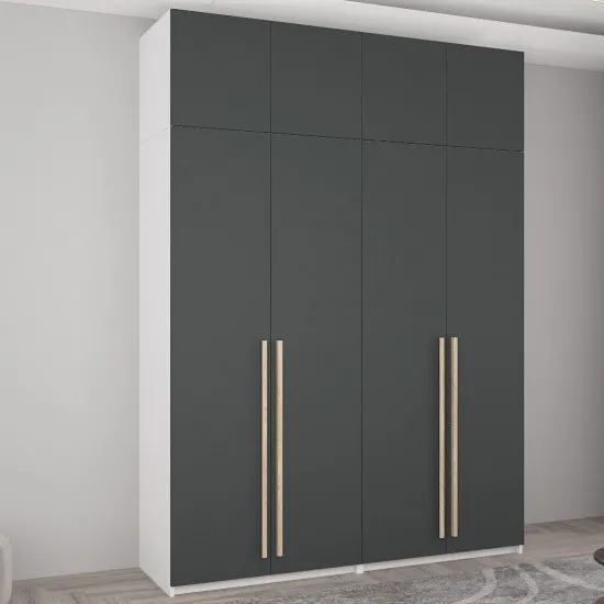 Dulap Mobildor Smart COMB. A+A+B+P (180x250), White/Anthracite
