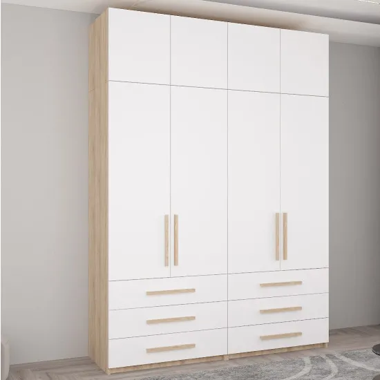 Шкаф Mobildor Smart COMB. A+A+S+S (180x250), Sonoma/White