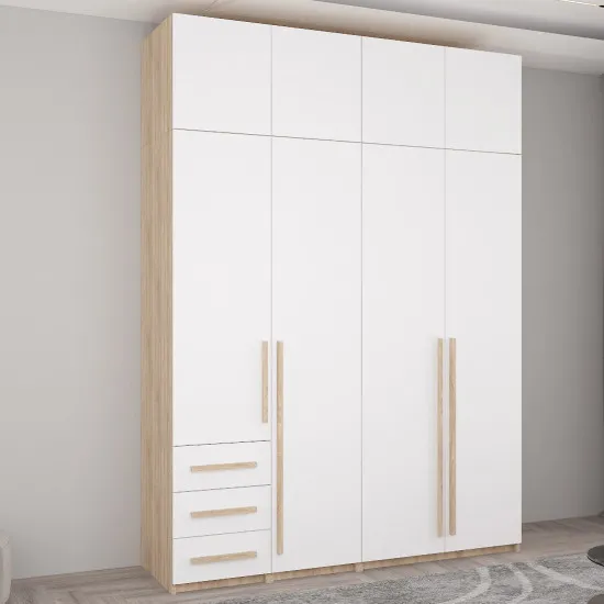 Шкаф Mobildor Smart COMB.1 A+A+B+P+S (180x260), Sonoma/White
