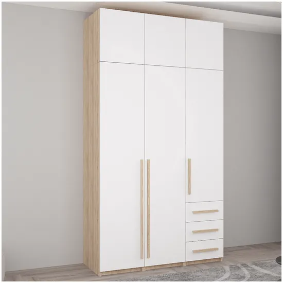 Шкаф Mobildor Smart COMB.4 A+A+B+P+S (135x260), Sonoma/White