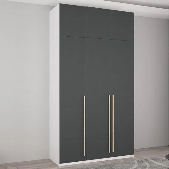 Шкаф Mobildor Smart COMB.5 A+A+B+P (135x250), White/Anthracite