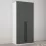 Dulap Mobildor Smart-Home cu bara, 80x56x200 cm, White/Anthracite
